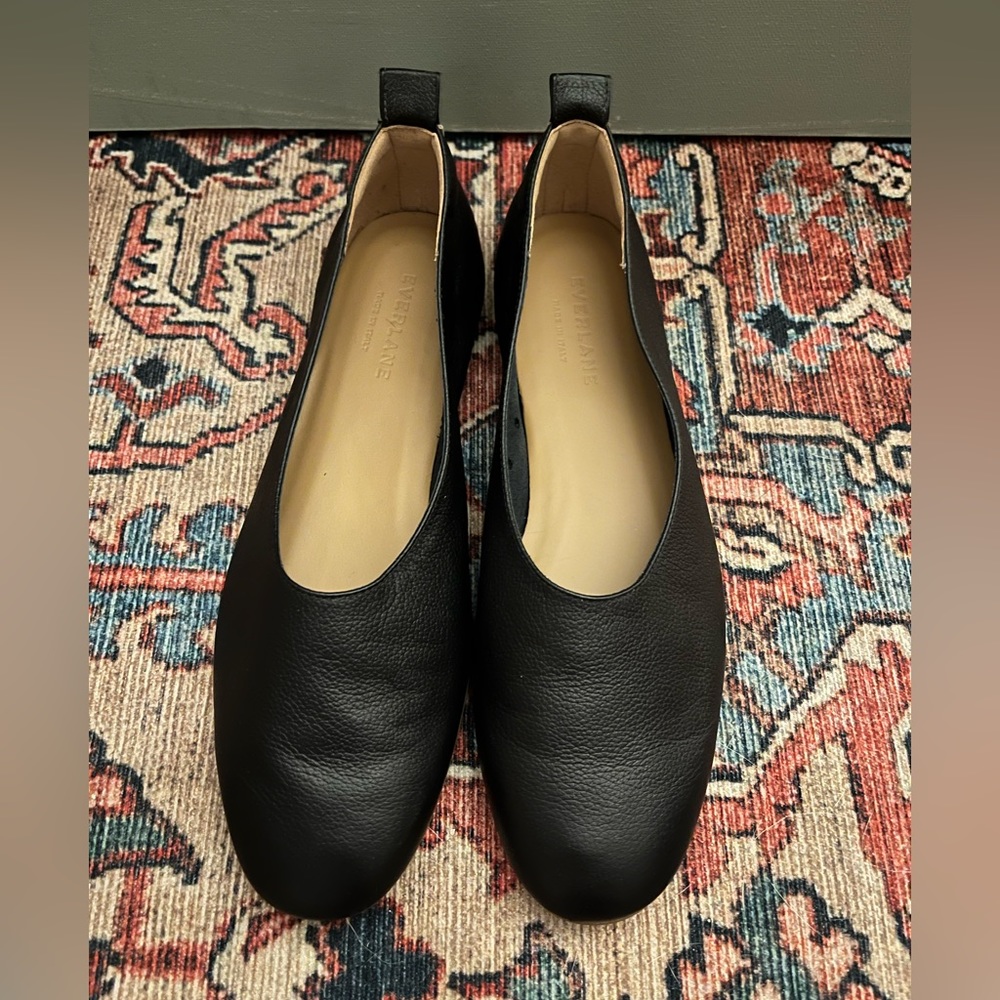Everlane Ballet Flat, Black, Size 6
